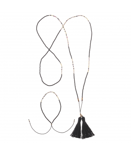Collier & Bracelet en Perles de Verre - MATSUNO