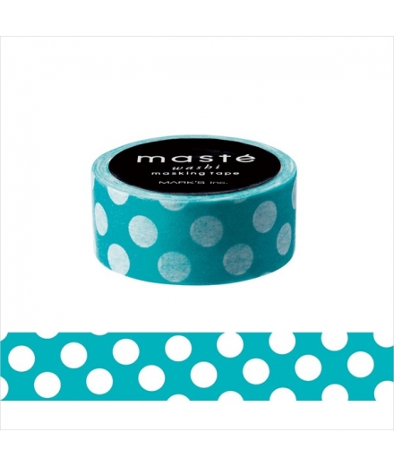Masking Tape Dot Turquoise - Masté Basic