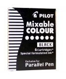 Boite de 6 Cartouches Encre Noire Parallel Pen - PILOT