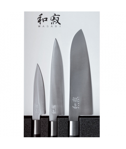 Coffret 3 Couteaux Japonais WASABI BLACK - KAI