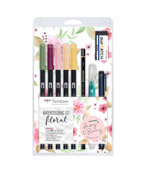 Set Aquarelle Floral - TOMBOW