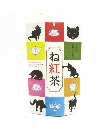 Thé Noir Japonais Chat Noir, 6x3g - YAMASU SUGIMOTO