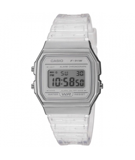 Montre Mixte Digitale F-91WS-7EF Argent - CASIO