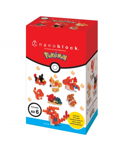 Pokémon™ x nanoblock™ - Coffret Cadeau Pokémon Mininano Type Feu