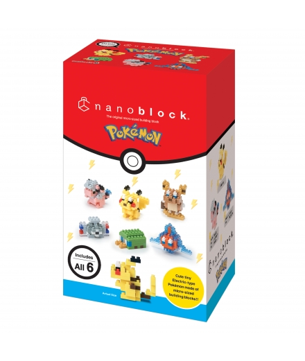 Pokémon™ x nanoblock™ - Coffret Cadeau Pokémon Mininano Type Électrik