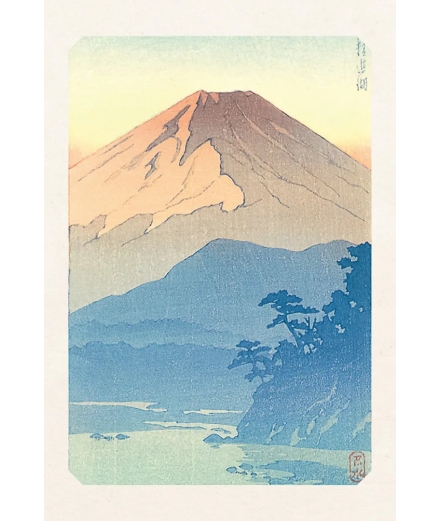 Carte Postale Mont Fuji & Lac Shojin 10x15cm - Editions Jourdenuit
