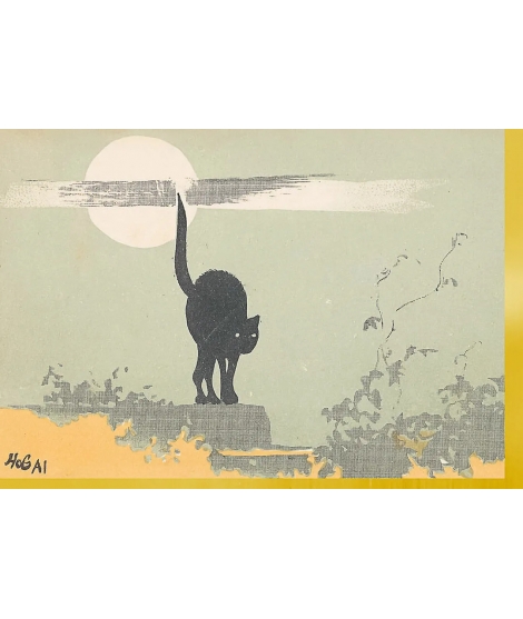 Carte Double Chat Noir - Editions Jourdenuit