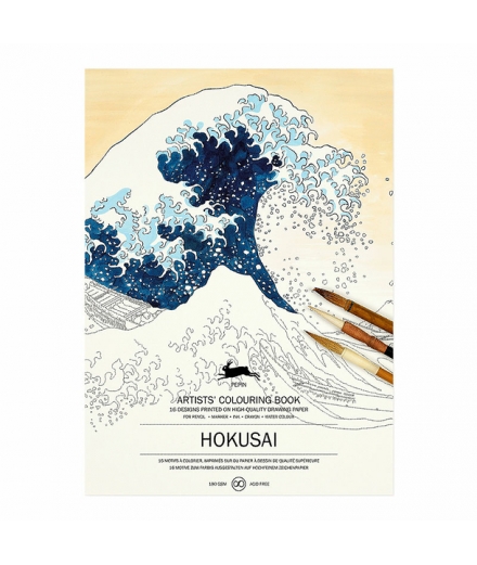 Livre De Coloriage Hokusai / PEPIN