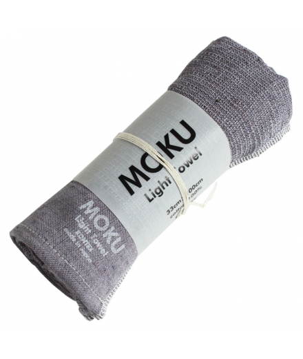 Serviette Japonaise Légère 100% Coton Violet M 33x100cm - MOKU