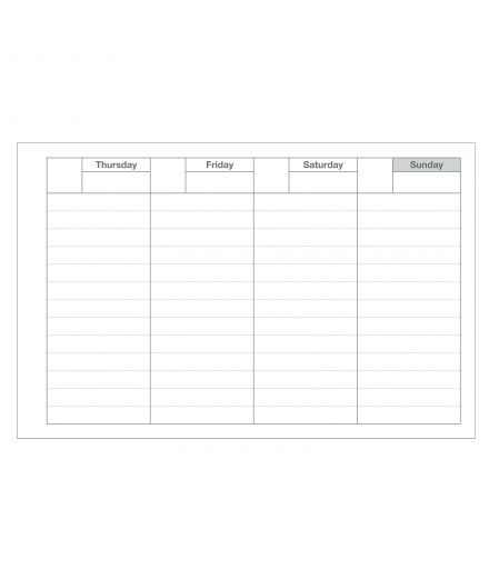 Semainier Perpétuel Weekly Schedule - MARK'S