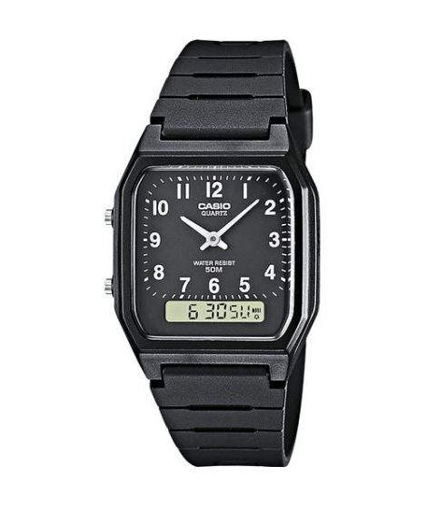 Montre Résine Mixte Noire AW-48H-1BVEG - CASIO