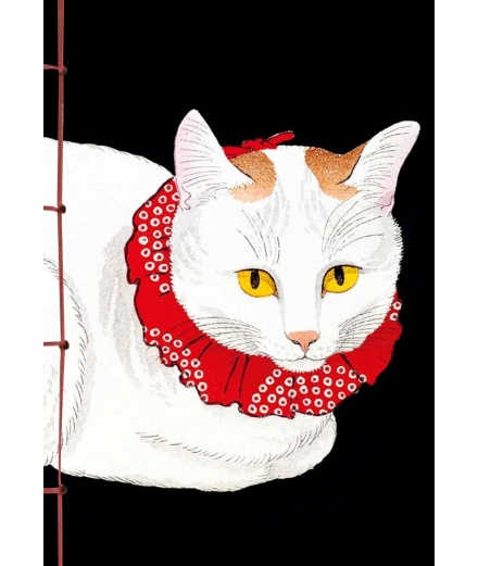 Carnet Hazan Chat Blanc 18x26cm - HAZAN