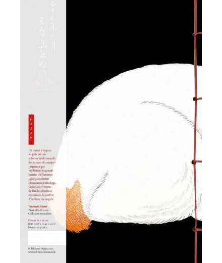 Carnet Hazan Chat Blanc 18x26cm - HAZAN