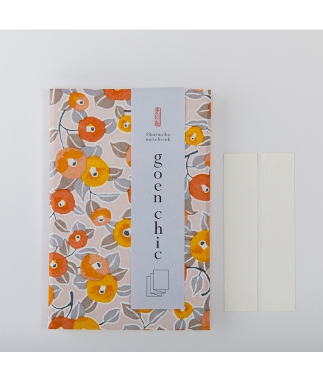 Carnet Goshuin-Chô Fleurs Orange - SHOGADO