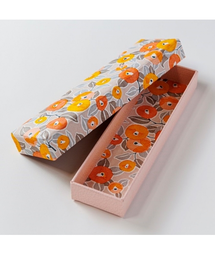 Trousse Solide En Papier Washi Orange - SHOGADO