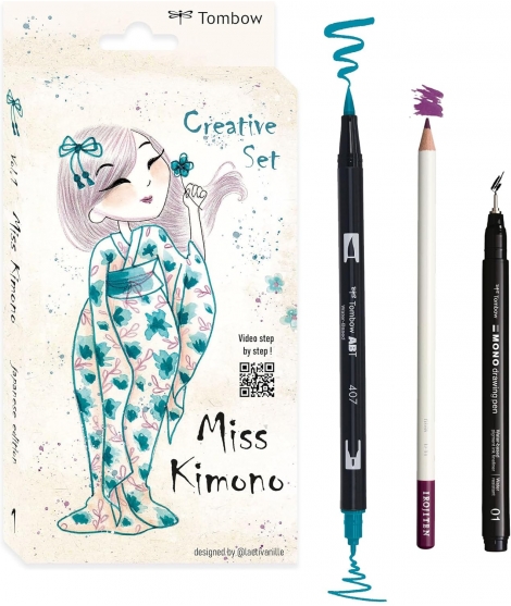 Set Créatif Edition Limitée Miss Kimono / TOMBOW