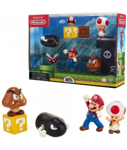 Diorama de 5 Figurines Super Mario