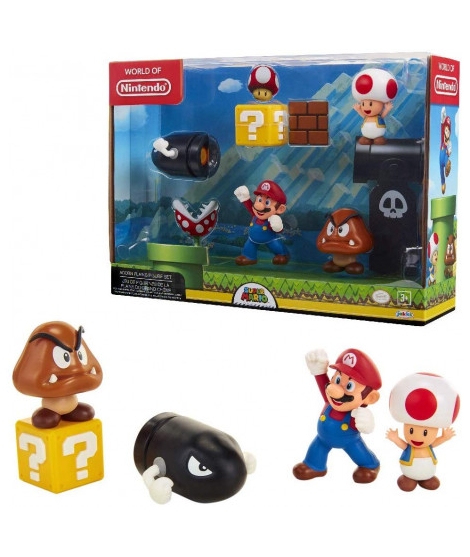 Diorama de 5 Figurines Super Mario