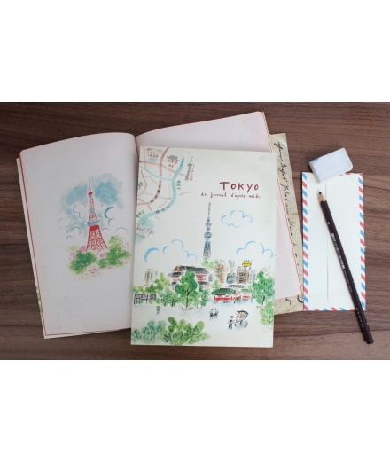 Carnet de voyage A5 Tokyo - Pandydaisy