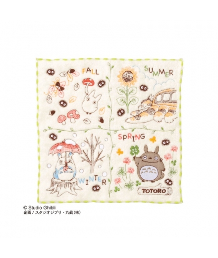 Mini Serviette Mon Voisin Totoro Saisons 25x25cm - GHIBLI