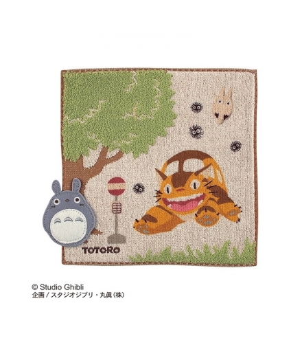 Mini Serviette Mon Voisin Totoro Chatbus 25x25cm - GHIBLI