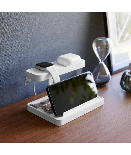 Support Blanc Pour Smartphone et Appareils - YAMAZAKI