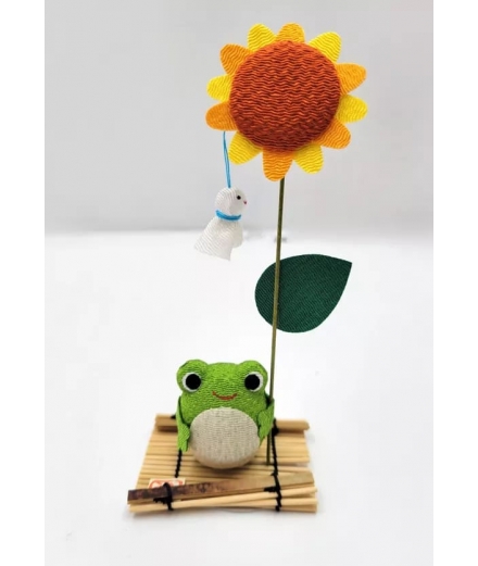 Figurine Porte-Bonheur Grenouille Chirimen - AOI TRADING