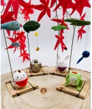 Figurine Porte-Bonheur Grenouille Chirimen - AOI TRADING