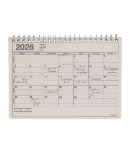Calendrier Mensuel 2026 - MARK'S
