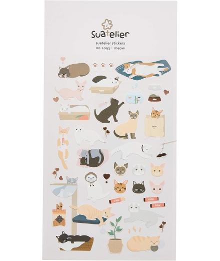 Stickers Kawaii Meow - SUATELIER
