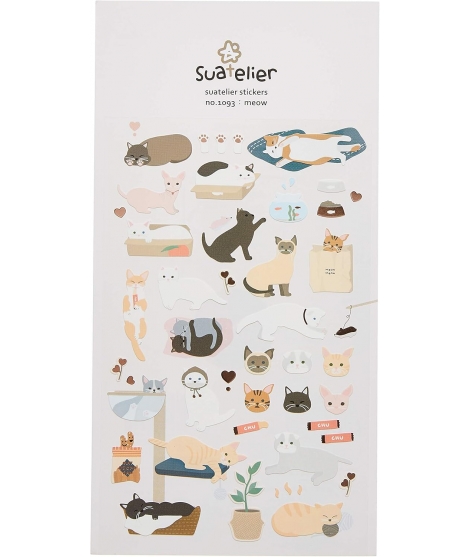 Stickers Kawaii Meow - SUATELIER