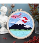 Kit Punch Needle Mt Fuji Et Cerisier - FIGURES D'ART