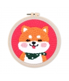 Kit Punch Needle Shiba Inu - FIGURES D'ART