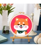 Kit Punch Needle Shiba Inu - FIGURES D'ART
