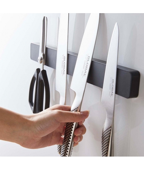 Porte-couteaux Magnétique Noir 35cm / YAMAZAKI