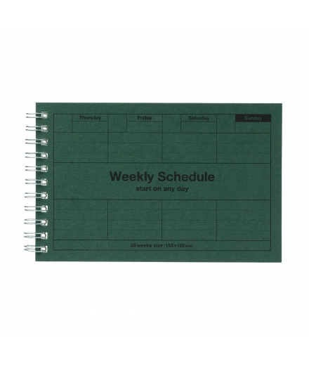 Semainier Perpétuel Weekly Schedule - MARK'S