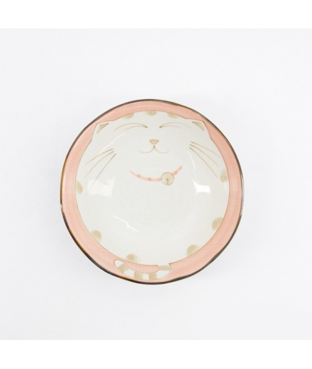 Bol Japonais Kawaii Chat Rose 450ml / TOKYO DESIGN