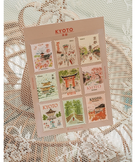 Set 9 Stickers KYOTO / PANSYDAISY