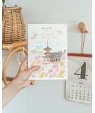 Carnet de voyage A5 Kyoto Springi - Pandydaisy