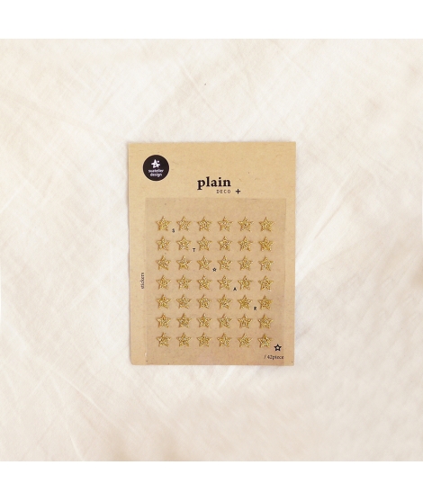 Gommettes Stickers Paillettes Etoile Dorée - SUATELIER