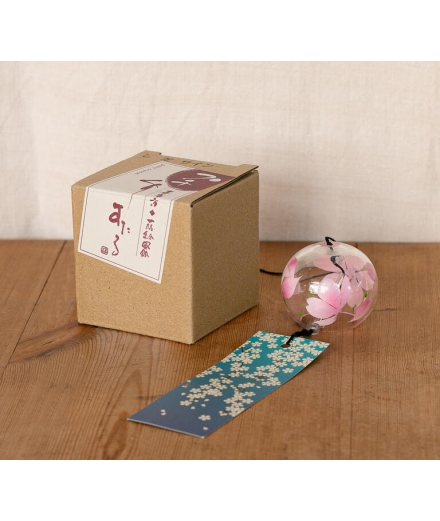 Furin En Verre Motif Sakura 