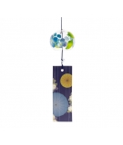 Furin En Verre Motif Ajisai 