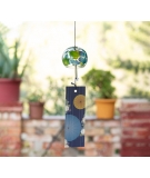 Furin En Verre Motif Ajisai 