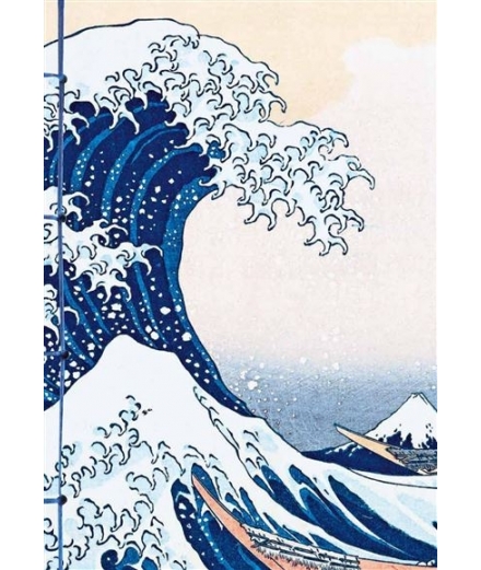 Carnet Hazan Gaufré Hokusai 18x26cm - HAZAN