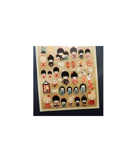 Stickers Kokeshi - SUATELIER