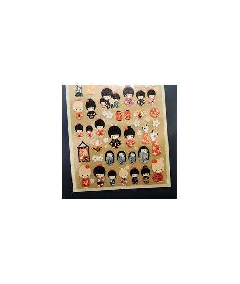 Stickers Kokeshi - SUATELIER