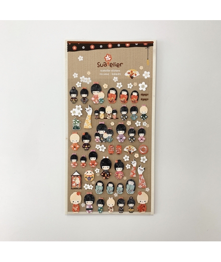 Stickers Kokeshi - SUATELIER