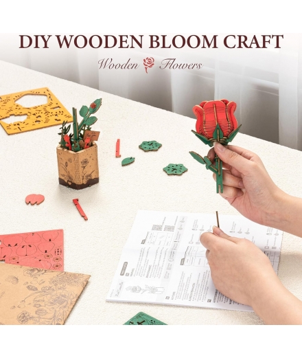 Maquette 3D Rose Rouge - ROLIFE