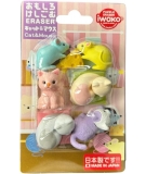 Set de Gommes Japonaises Chats et Souris - IWAKO