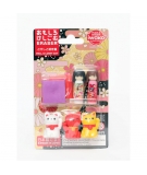 Set de Gommes Japonaises Kokeshi et Maneki Neko - IWAKO